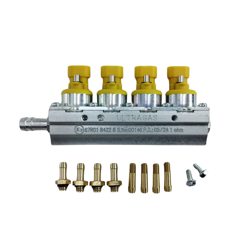 ULTRAGAS UG7 modeli OTOGAZ enjektörü, 1 ohm çalışma teknolojisi ile 4 ve 8 silindirli motorlar için